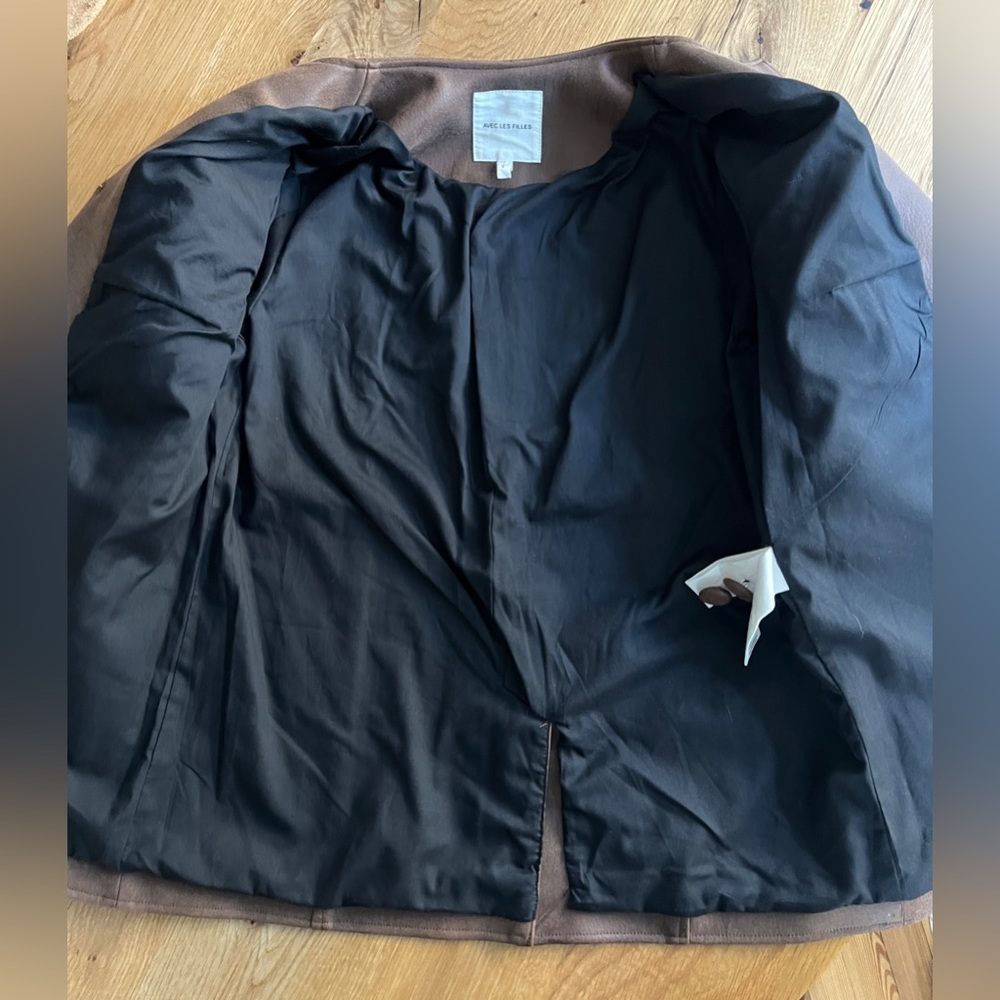 ANTHROPOLOGIE AVEC LES FILLES FAUX LEATHER JACKET, SIZE XS, *LIKE NEW* - Picture 13 of 16